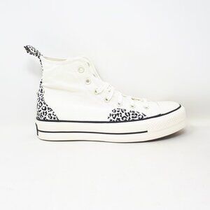 Converse Chuck Taylor Lift Platform Hi Animalier White Womens 10.5 Shoe Sneaker